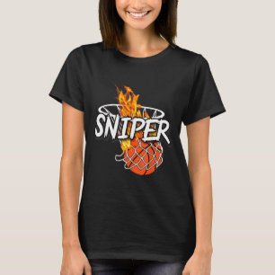 T-shirt Baseball - Coup de n'importe où - Feu Baseball