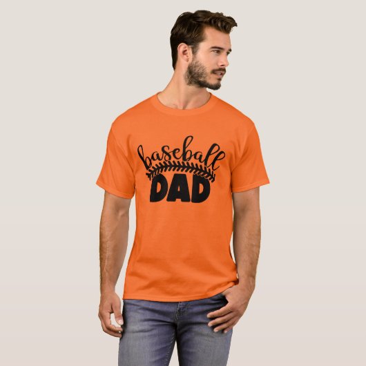 T-shirt Baseball Dad (Devant entier)
