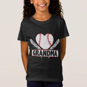 T-Shirt Baseball de grand-mère jumelé Famille de softball 