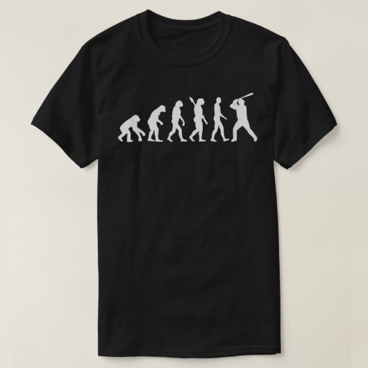 T-shirt Baseball de l'évolution (Design devant)