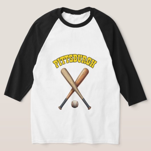 T-shirt Baseball de Pittsburgh (Poser)