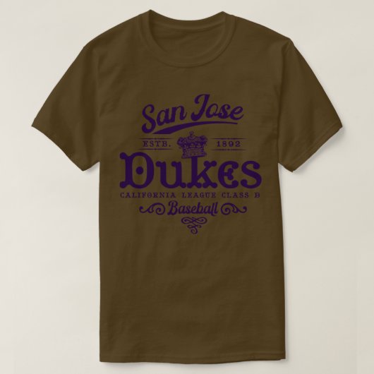T-shirt Baseball de San Jose Dukes (Design devant)