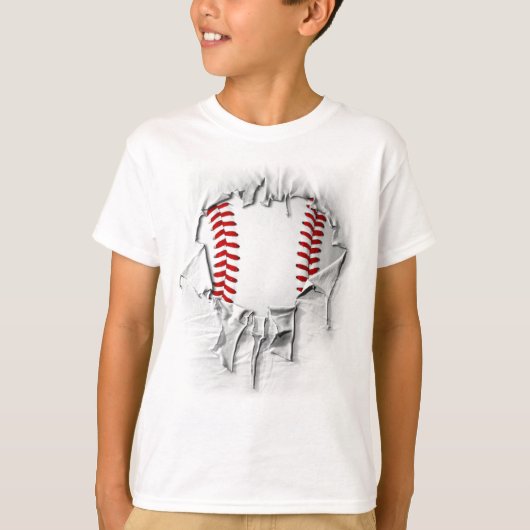 T-shirt Baseball déchiré (Devant)