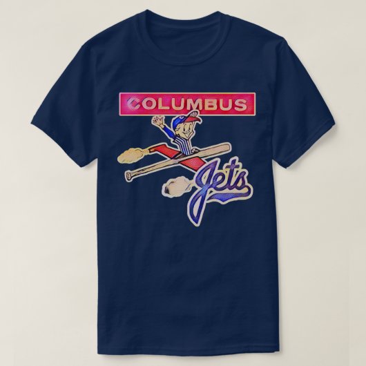 T-shirt Baseball des Columbus Jets (Design devant)