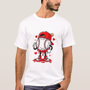 T-Shirt Baseball Drip Ice Cream pour la Saint-Vale