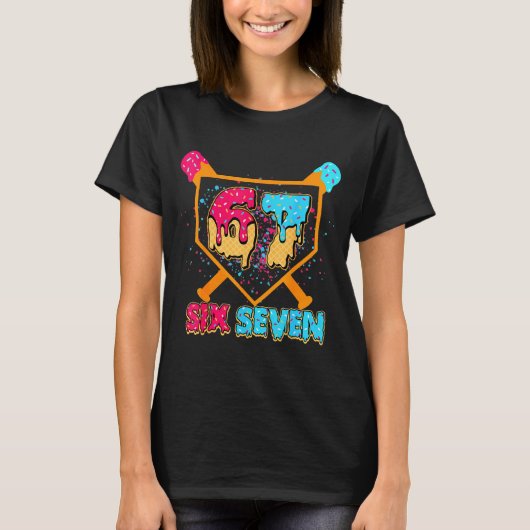 T-shirt Baseball Drip Number 67 Player Or 67th Birthday Bo (Devant)