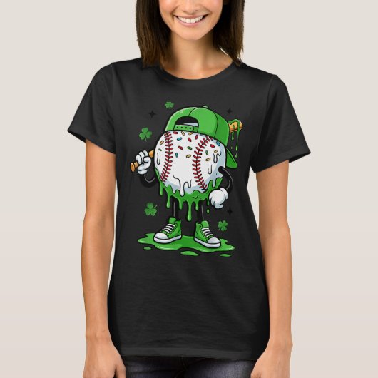 T-shirt Baseball Drip pour garçons Crème glacée Drip Pla B (Devant)