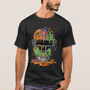 T-shirt Baseball Drip pour garçons Halloween Baseball Catc