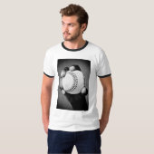 T-shirt baseball en main (Devant entier)