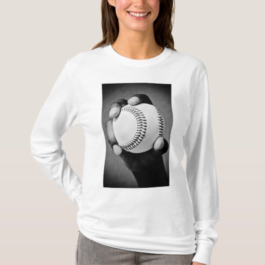 T-shirt baseball en main (Devant)