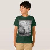 T-shirt Baseball en noir et blanc (Devant entier)