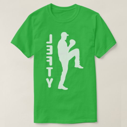 T-shirt Baseball gaucher gauche gauche Pitcher amusant Bas (Design devant)