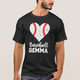 T-shirt Baseball Gemma Baseball Heart Grandma Gemma