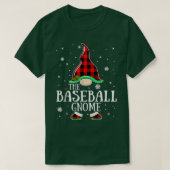 T-shirt Baseball Gnome Buffalo Plaid Matching Family Chris (Design devant)