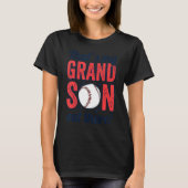 T-shirt baseball grandma that's my grandson out there foo (Devant)