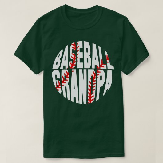 T-shirt Baseball Grandpa  (Design devant)