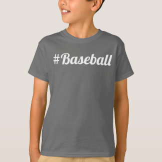 T-shirt Baseball Hashtag Objet indispensable pour jeune fa