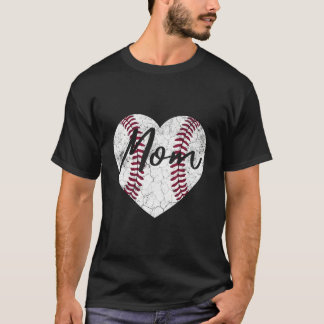 T-shirt Baseball He Mom Softball Mother'S Day