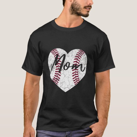 T-shirt Baseball He Mom Softball Mother'S Day (Devant)