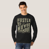 T-shirt Baseball Hustle Hit & Never Quitter (Devant entier)