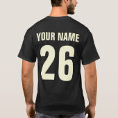 T-shirt Baseball Hustle Hit & Never Quitter, Back Print (Dos)