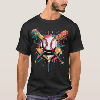 T-shirt Baseball Ice Cream Drip Jeunesse Respectez La