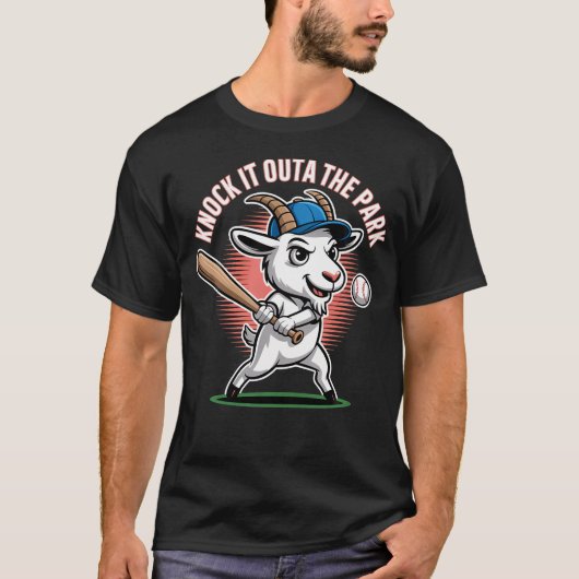 T-shirt Baseball Incroyable Maison de la Chèvre (Devant)