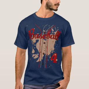 T-shirt Baseball Jersey Numéro 4 Baseball Uniform Dirty Fu