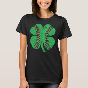 T-shirt Baseball Jour de la Saint Patrick Shamrock Saint P