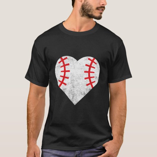 T-shirt Baseball Love He (Devant)
