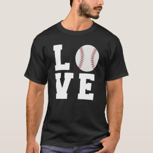 T-shirt Baseball Love Mom Dad Coach Player Athlete Sport