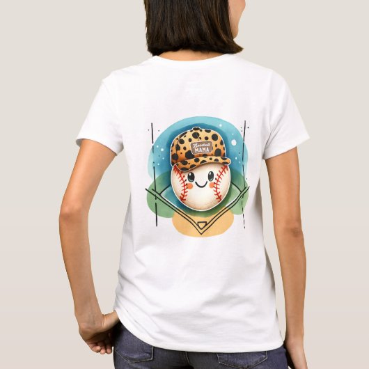 T-shirt Baseball MAMA (Dos)