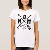 T-shirt Baseball Maman Jeu Jour Ballpark (Devant)