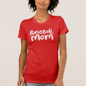 T-shirt Baseball maman tendance cool chic texte blanc (Devant)