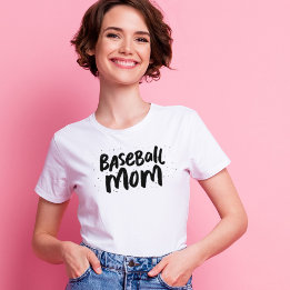 T-shirt Baseball maman tendance personnalisées noir type
