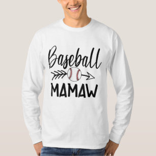 T-shirt Baseball Mamaw Cute Arrow Les Noël de la mère du p