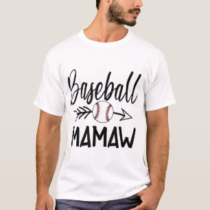 T-shirt Baseball Mamaw Cute Arrow Les Noël de la mère du p