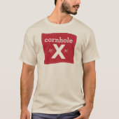 T-shirt Baseball masculin T Red Cornhole (Devant)