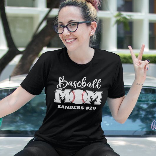 T-shirt Baseball Mom Fun Gift for Mom