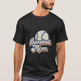 T-shirt Baseball Mom Mama Mother'S Day
