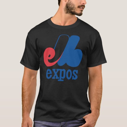 T-shirt Baseball Montréal - Expos Vintages (Devant)