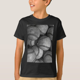 T-shirt Baseball noir et blanc