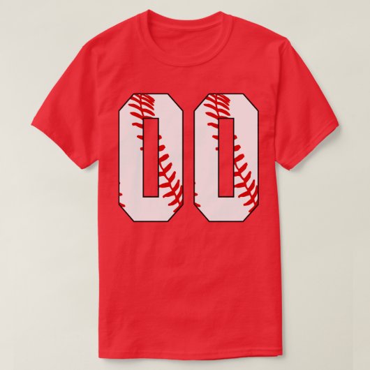 T-shirt Baseball Numéro 00 00 Baseball Jersey Favorite Pl (Design devant)