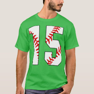 T-shirt Baseball Numéro 15 15 Jersey De Baseball Favorite 