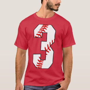 T-shirt Baseball Numéro 3 3 Jersey de baseball favori Joue