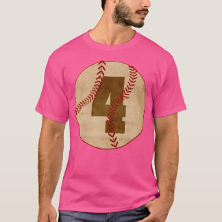 T-shirt Baseball Numéro 4 Vintage