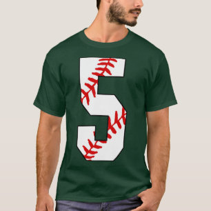 T-shirt Baseball Numéro 5 5 Jersey de baseball favori Joue