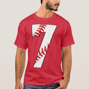 T-shirt Baseball Numéro 7 7 Baseball Jersey Favori Jouer