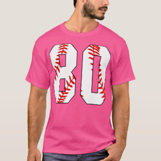 T-shirt Baseball Numéro 80 80 Jersey De Baseball Favorite 