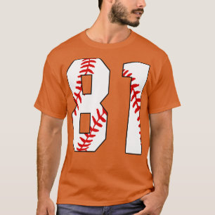 T-shirt Baseball Numéro 81 81 Baseball Jersey Favorite Pl